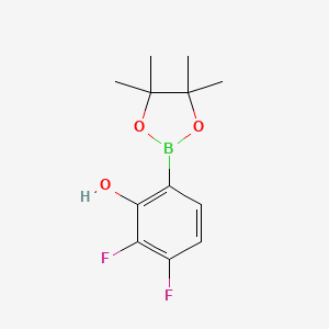 molecular formula C12H15BF2O3 B6306236 3,4-Difluoro-2-hydroxyphenylboronic acid pinacol ester CAS No. 1631756-19-8
