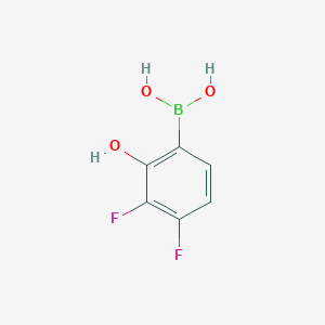 molecular formula C6H5BF2O3 B6306245 3,4-Difluoro-2-hydroxyphenylboronic acid CAS No. 2059147-53-2