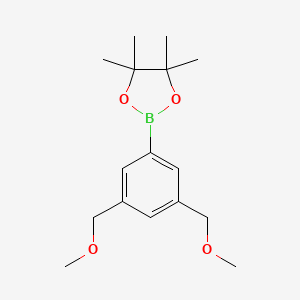 molecular formula C16H25BO4 B6306257 3,5-Bis(methoxymethyl)phenylboronic acid pinacol ester CAS No. 1003323-26-9