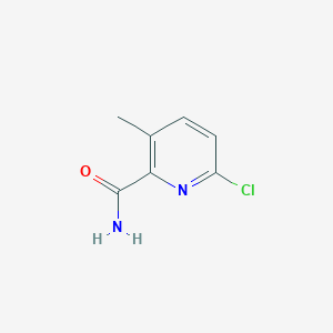 molecular formula C7H7ClN2O B6306288 6-Chloro-3-methyl-pyridine-2-carboxamide CAS No. 1446408-24-7