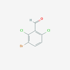 molecular formula C7H3BrCl2O B6306296 3-Bromo-2,6-dichlorobenzaldehyde CAS No. 1254701-24-0