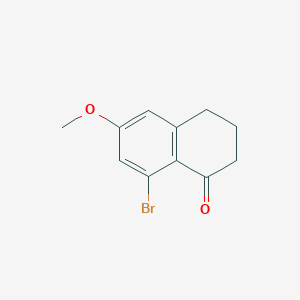 molecular formula C11H11BrO2 B6306309 8-Bromo-6-methoxy-tetralin-1-one CAS No. 1336952-02-3