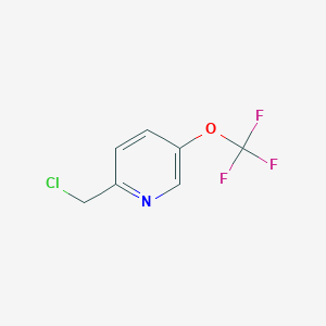 molecular formula C7H5ClF3NO B6306316 2-(Chloromethyl)-5-(trifluoromethoxy)pyridine CAS No. 1060814-93-8