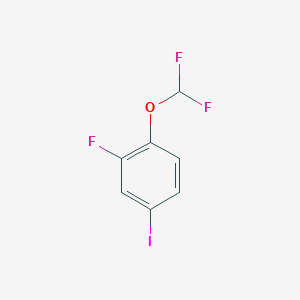 molecular formula C7H4F3IO B6306393 1-(Difluoromethoxy)-2-fluoro-4-iodobenzene CAS No. 1261500-62-2
