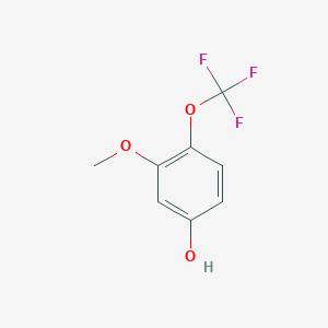 molecular formula C8H7F3O3 B6306399 3-Methoxy-4-(trifluoromethoxy)phenol CAS No. 1261571-61-2