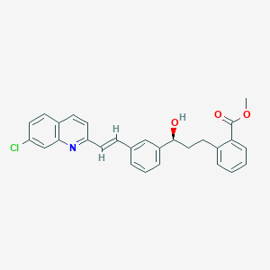 molecular formula C28H24ClNO3 B063064 (S)-Methyl 2-(3-(3-(2-(7-chloroquinolin-2-yl)vinyl)phenyl)-3-hydroxypropyl)benzoate CAS No. 181139-72-0