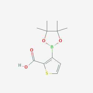 molecular formula C11H15BO4S B6306425 3-(4,4,5,5-Tetramethyl-1,3,2-dioxaborolan-2-yl)thiophene-2-carboxylic acid CAS No. 1187591-40-7
