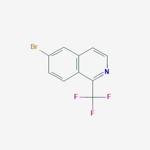molecular formula C10H5BrF3N B6306431 6-Bromo-1-(trifluoromethyl)isoquinoline CAS No. 1256836-88-0