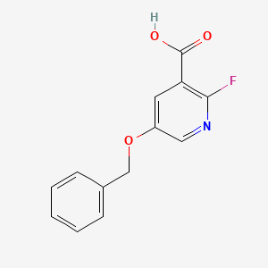 molecular formula C13H10FNO3 B6306434 5-(Benzyloxy)-2-fluoronicotinic acid CAS No. 1256790-37-0