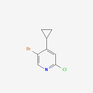 5-Bromo-2-chloro-4-cyclopropylpyridine