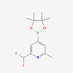 2-(Difluoromethyl)-6-methyl-4-(4,4,5,5-tetramethyl-1,3,2-dioxaborolan-2-yl)pyridine