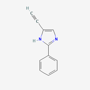 molecular formula C11H8N2 B6306477 4-Ethynyl-2-phenylimidazole CAS No. 13317-72-1