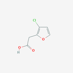 molecular formula C6H5ClO3 B6306480 3-Chlorofuran-2-acetic acid CAS No. 1378768-90-1