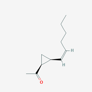 molecular formula C11H18O B063065 1-[(1S,2S)-2-[(Z)-Hex-1-enyl]cyclopropyl]ethanone CAS No. 177853-64-4