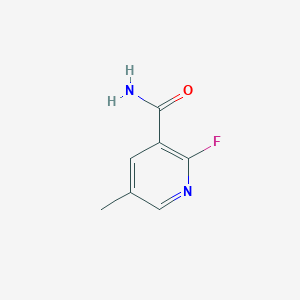 molecular formula C7H7FN2O B6306523 2-Fluoro-5-methylnicotinamide CAS No. 1379014-43-3
