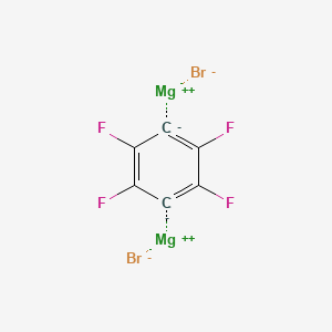 molecular formula C6Br2F4Mg2 B6306570 2,3,5,6-Tetrafluorophenyl-1,4-dimagnesium bromide, 0.50 M in THF CAS No. 31103-34-1