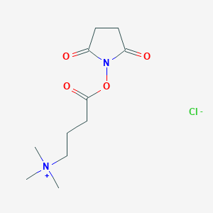molecular formula C11H19ClN2O4 B6306574 (3-Carboxypropyl)trimethylammonium chloride NHS-ester CAS No. 130631-34-4