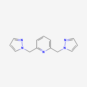 molecular formula C13H13N5 B6306589 2,6-双[(1H-吡唑-1-基)甲基]吡啶 CAS No. 111195-75-6