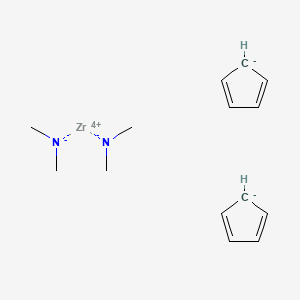 molecular formula C14H22N2Zr B6306617 Bis(dimethylamino)bis(cyclopentadienyl)zirconium CAS No. 11108-30-8