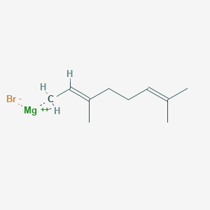 molecular formula C10H17BrMg B6306632 Geranylmagnesium bromide, 0.25 M in THF CAS No. 94226-98-9