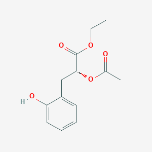 molecular formula C13H16O5 B6306633 Ethyl (2R)-2-acetoxy-3-(2-hydroxyphenyl)propanoate CAS No. 1799611-07-6