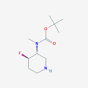 molecular formula C11H21FN2O2 B6306649 Tert-butyl n-[(3r,4r)-4-fluoropiperidin-3-yl]-n-methylcarbamate CAS No. 2126144-21-4