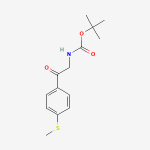 Tert-butyl (2-(4-(methylthio)phenyl)-2-oxoethyl)carbamate