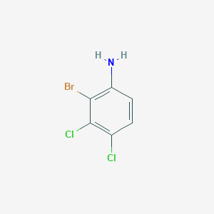 molecular formula C6H4BrCl2N B6306686 2-溴-3,4-二氯苯胺 CAS No. 80026-09-1