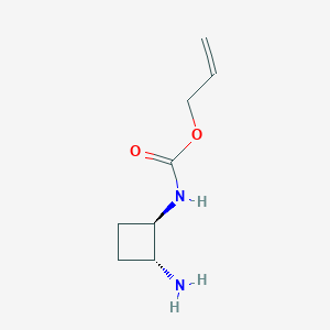 molecular formula C8H14N2O2 B6306691 2-丙烯-1-基 N-[(1R,2R)-2-氨基环丁基]氨基甲酸酯 CAS No. 1949805-97-3