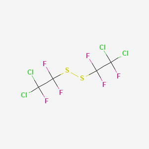 molecular formula C4Cl4F6S2 B6306697 Bis(2,2-dichloro-1,1-2-trifluoroethyl)disulfide, 90% CAS No. 83353-93-9