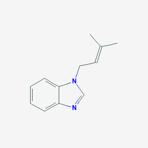 molecular formula C12H14N2 B063067 1-(3-Methylbut-2-enyl)benzimidazole CAS No. 186527-74-2