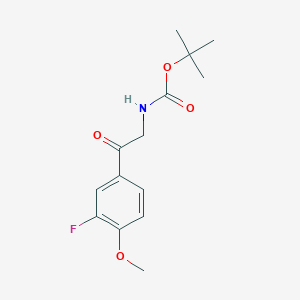 Tert-butyl (2-(3-fluoro-4-methoxyphenyl)-2-oxoethyl)carbamate