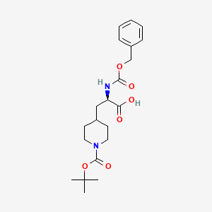 (2R)-2-(Benzyloxycarbonylamino)-3-(1-tert-butoxycarbonyl-4-piperidyl)propanoic acid