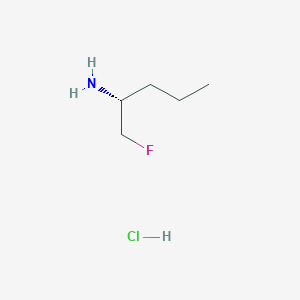 molecular formula C5H13ClFN B6306774 (R)-1-Fluoro-2-pentanamine hydrochloride CAS No. 2006286-99-1