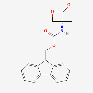 molecular formula C19H17NO4 B6306790 Fmoc-a-Me-D-Ser-lactone CAS No. 1926163-89-4