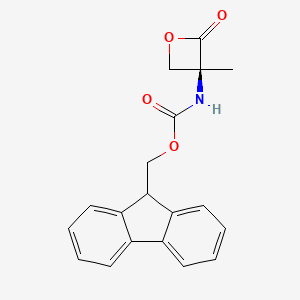 molecular formula C19H17NO4 B6306804 Fmoc-a-Me-Ser-lactone CAS No. 1926163-88-3
