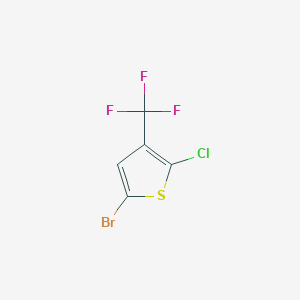 molecular formula C5HBrClF3S B6306806 5-溴-2-氯-3-(三氟甲基)-噻吩 CAS No. 2168435-62-7