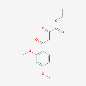 molecular formula C14H16O6 B6306837 4-(2,4-Dimethoxy-phenyl)-2,4-dioxo-butyric acid ethyl ester CAS No. 80081-75-0