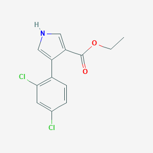 molecular formula C13H11Cl2NO2 B063069 ethyl 4-(2,4-dichlorophenyl)-1H-pyrrole-3-carboxylate CAS No. 191668-09-4
