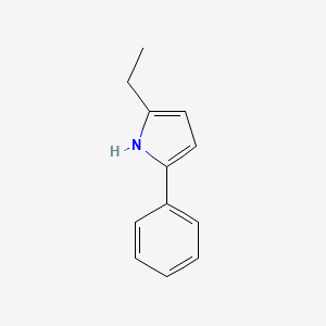 molecular formula C12H13N B6306949 2-Ethyl-5-phenyl-1H-pyrrole CAS No. 13713-06-9