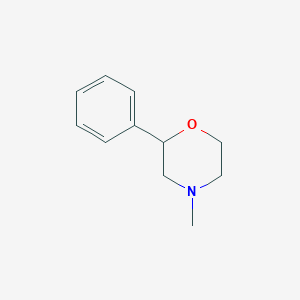 molecular formula C11H15NO B6307053 4-Methyl-2-phenylmorpholine, 95% CAS No. 21532-10-5