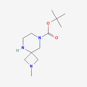 molecular formula C12H23N3O2 B6307143 t-Butyl 2-methyl-2,5,8-triazaspiro[3.5]nonane-8-carboxylate CAS No. 2007916-34-7
