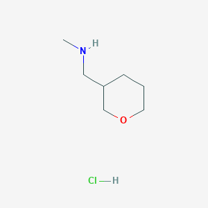 molecular formula C7H16ClNO B6307148 Methyl[(oxan-3-yl)methyl]amine hydrochloride CAS No. 2007925-00-8