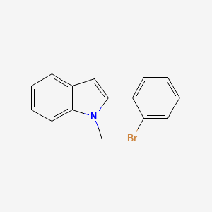 molecular formula C15H12BrN B6307156 2-(2-Bromophenyl)-1-methyl-1H-indole CAS No. 1067883-80-0