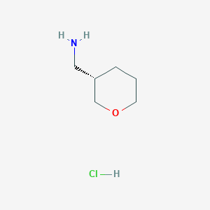molecular formula C6H14ClNO B6307166 [(3S)-氧杂环-3-基]甲胺 HCl CAS No. 2007916-42-7