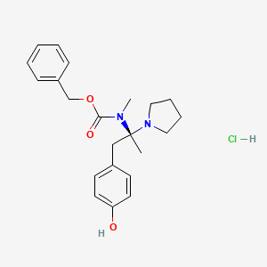 molecular formula C22H29ClN2O3 B6307188 (S)-1-Pyrrolidin-2-(4'-hydroxybenzyl)-2-(N-cbz-N-methyl)amino-ethane HCl CAS No. 2007908-62-3