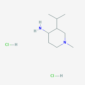 molecular formula C9H22Cl2N2 B6307195 3-Isopropyl-1-methylpiperidin-4-amine dihydrochloride CAS No. 2061980-11-6