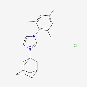 molecular formula C22H29ClN2 B6307198 1-(2,4,6-Trimethylphenyl)-3-(adamantyl)imidazolium chloride CAS No. 1583244-07-8