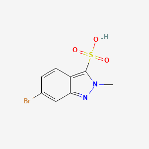 molecular formula C8H7BrN2O3S B6307218 6-Bromo-2-methyl-indazole-3-sulfonic acid CAS No. 2044705-24-8