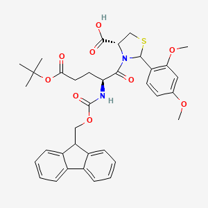 molecular formula C36H40N2O9S B6307233 Fmoc-Glu(OtBu)-Cys(Psi(Dmp,H)pro)-OH CAS No. 2565804-44-4